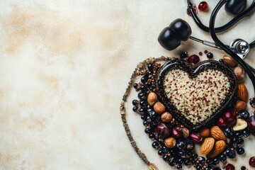 Fostering a healthy lifestyle through a diet that includes heart-healthy choices, sufficient water, and sporting activities