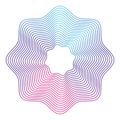 Wave line pattern with gradient color, dotted halftone wave, wave effect, dotted gradient texture