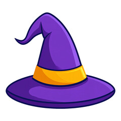 Fototapeta premium halloween witch hat spooky magic isolated png