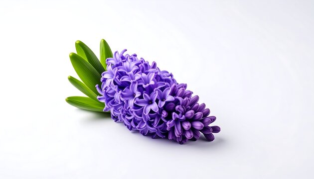 Close-up of a vibrant purple hyacinth
