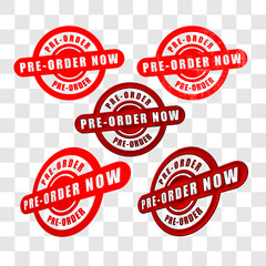 Obraz premium pre order stamp set