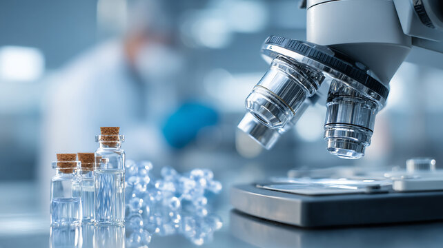 medical research team working with advanced laboratory technology