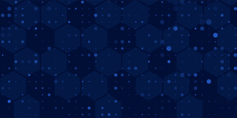Abstract dot white blue pattern gradient texture technology background.