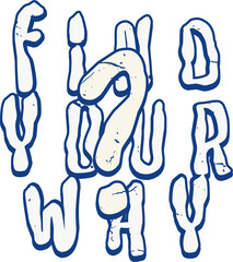 typography cartoon style text design for streetwear, t-shirt, or wall art design - Vector