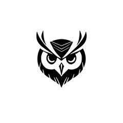 Obraz premium tribal tattoo design owl
