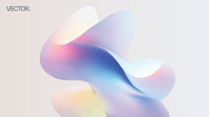 Artistic Abstract Fluid Motion Representation with Soft Colors for Modern Design Applications