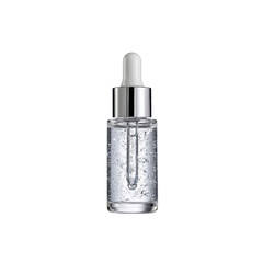 Clear Serum in Glass Dropper Bottle with Silver Cap