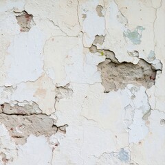 Cracked, peeling paint on an aged wall