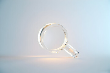 Magnifying Glass Closeup Investigation Tool with Minimalist Style