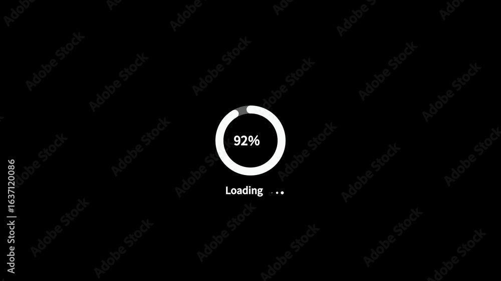 Poster circle loading bar icon animation on background concept. animated of circle loading icon .wheel load
