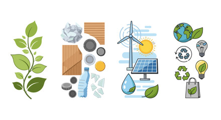 Environmental sustainability and eco friendly practices for a greener planet future earth day concept