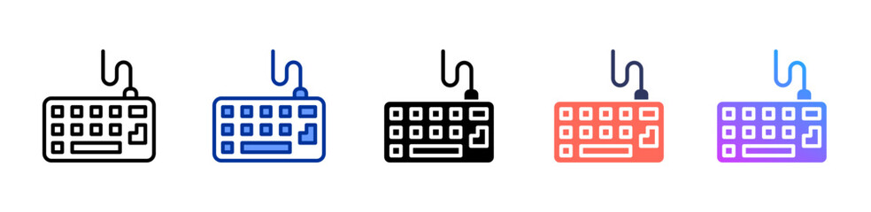 Keyboard icon sheet multiple style collection