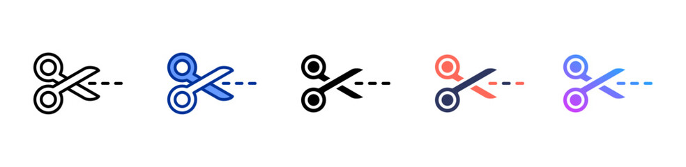 Cut icon sheet multiple style collection © RanuKumbolo.lab