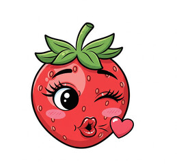 Obraz premium vector illustration of a strawberry