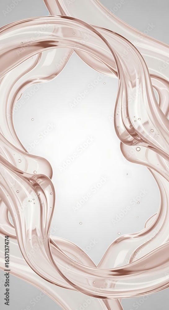 Poster fluidity and light interplay in a visually captivating abstract design concept