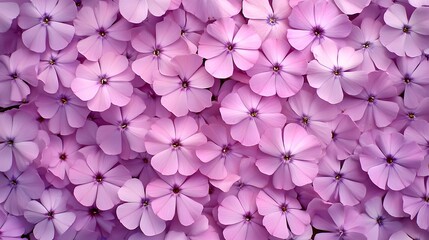Stunning Closeup of  Delicate Light Purple Flowers, Blooming Floral Background Texture