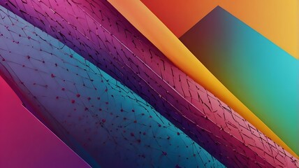 Colorful gradient background with dynamic geometric shapes for ad banners 2
