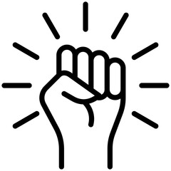 empowerment icon for Self improvement, business, website, application, printing, document, poster design, etc