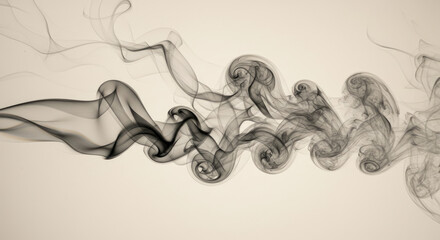 Abstract Smoke Swirls in Sepia Tones Artistic and Elegant.