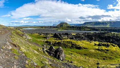 Volcanic landscape, Iceland