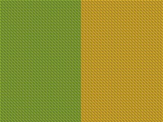 Fototapeta premium Woven texture background in green and yellow, seamless design.