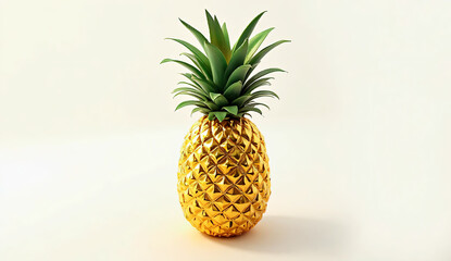 pi&ntilde;a de color oro brillando en el centro de la imagen, capturando la atenci&oacute;n con su vibrante luminosidad