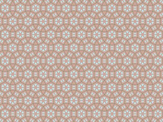 Geometric pattern with a soft brown background and light blue accents, creating a modern design.