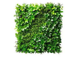 Square wall art, vibrant green foliage and moss