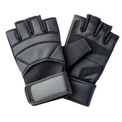 Naklejka premium black leather gloves
