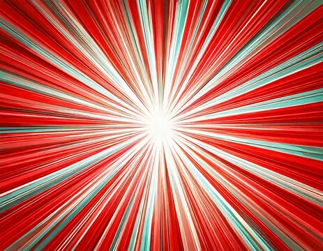 High-energy pop art comic background with lightning explosion. Red and white comic 