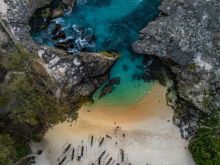 Sumbanese fishermen, wooden boats, white-sand beaches, and coral rocks blend as one with the Southern Sumba Sea