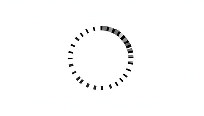 Loading circle animation progress.