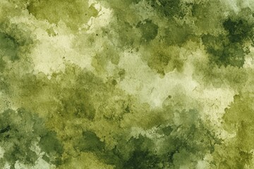 Abstract watercolor wash, olive-green and beige tones