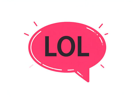 LOL Speech Bubble Graphic.