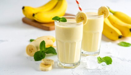 Homemade Banana Milk Smoothie