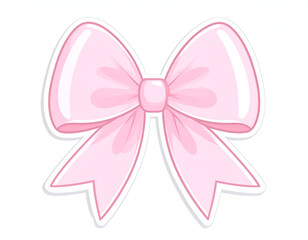 Pink Ribbon Bow Clipart.