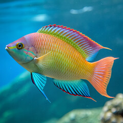 Naklejka premium tropical fish in aquarium