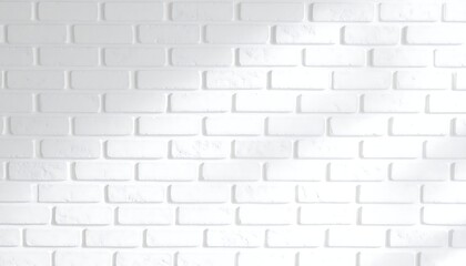 Naklejka premium Simple white brick wall texture