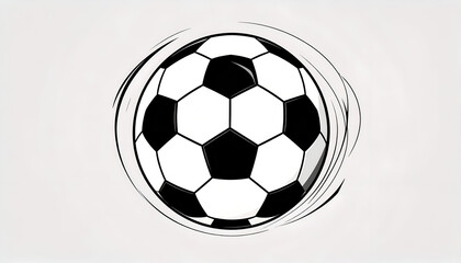 Fototapeta premium Soccer Ball Spin Graphic Design.