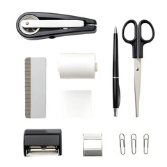 office tools isolated on white