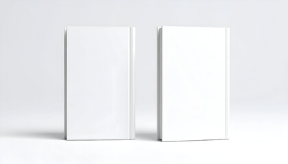 Two Blank Book Covers Mockup.