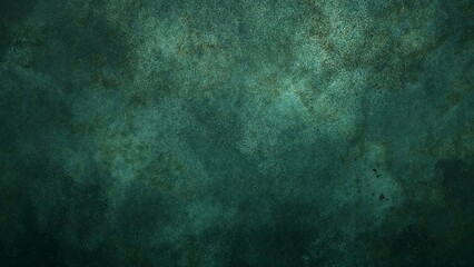 Photo of dark green grunge textured background with a rough surface creating an abstract vintage pattern