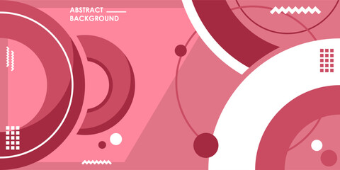 Abstract Geometric Background Design with pink and white color combination. suitable for use for website background design, presentations, banners, layouts, brochures, leaflets, cards and flyer