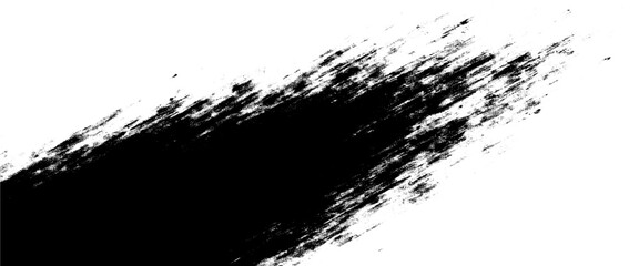 Vector monochrome grunge paint brush stroke background	