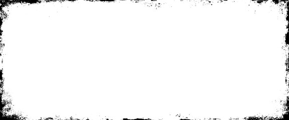 Vector vintage grunge texture distressed Frame textured border