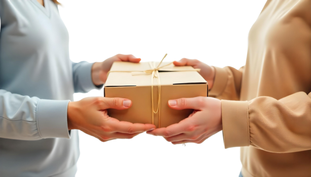 Two woman display a box, highlighting the thrill of unboxing during Black Friday and Cyber Monday sales