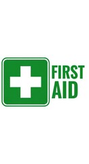Emergency assistance green symbol sign illustration for quick response