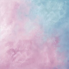 Fototapeta premium Soft, pastel-hued cloudscape. Blending light pink and light blue watercolor-like tones. Soft, diffused light. Abstract textures