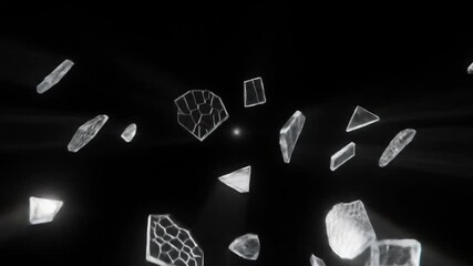 exploding disco ball shards light - Powered by Adobe