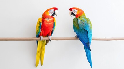Red macaw parrot